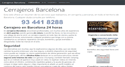 Desktop Screenshot of cerrajeros-barcelona.com